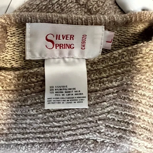 Vintage 80’sBrown Knit Sweater/ Skirt set in a Large Silver Springs - Picture 6 of 12